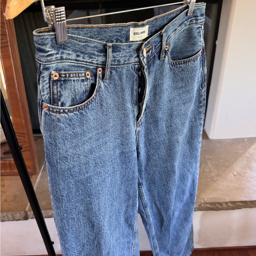 Still Here Classic Straight-Leg Blue Women's Jeans - Picture 3 of 5